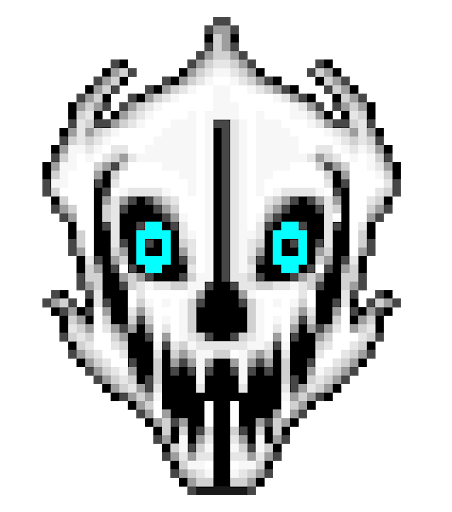 Skull-shaped blaster icon