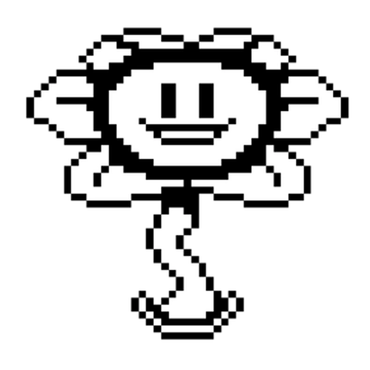 Flowey the Flower grinning too widely