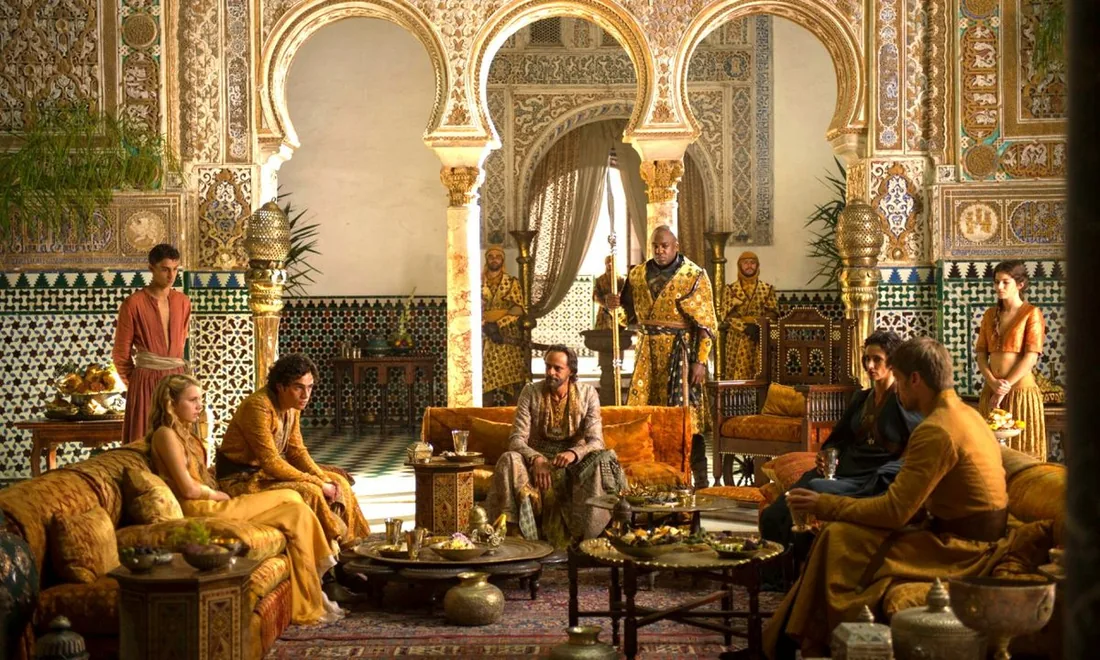 Dorne, warm stone, water, and sunlight.