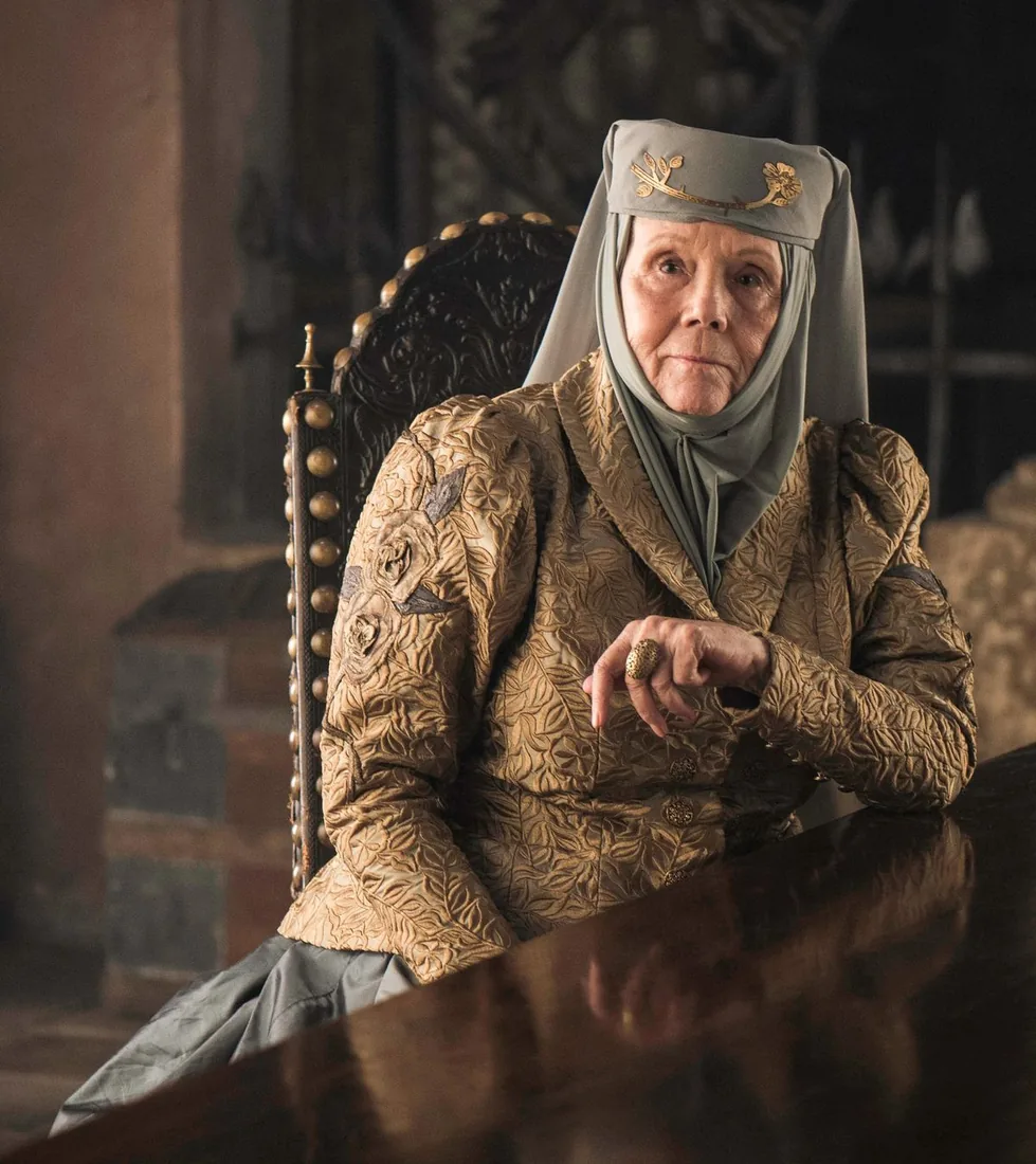 Olenna Tyrell, the Queen of Thorns.